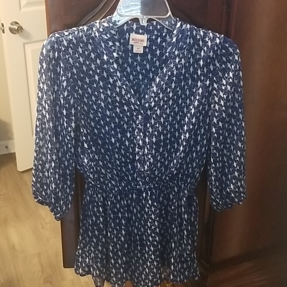 Sheer Blue Dress Shirt